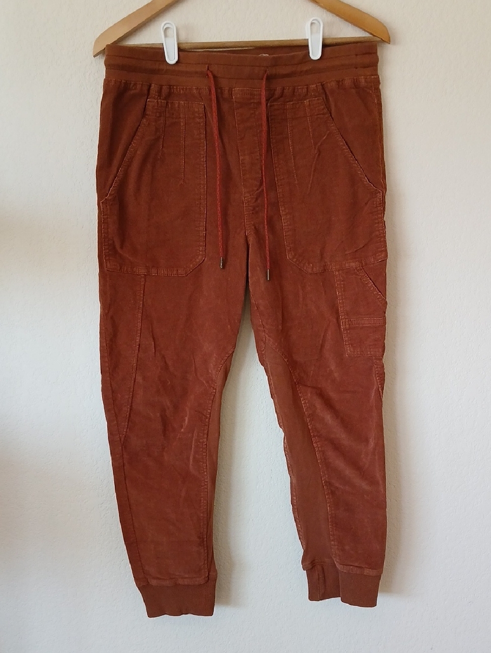 Anthropologie Leigh Brown Corduroy Carpenter Jogger Pants